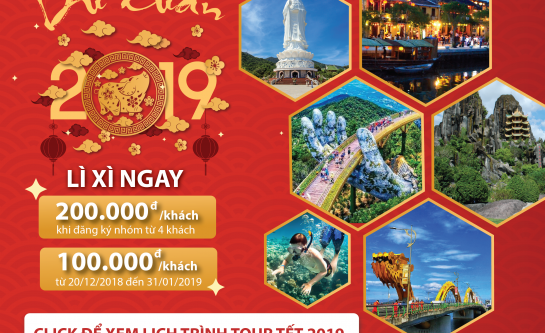 DU XUÂN 2019 NHẬN NGAY LÌ XÌ TỪ VODATOURS